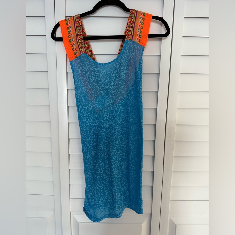 Pitusa Blue and Orange Swim Coverup
